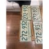 Image 2 : 2 pair 1974 license plates - consecutive numbers