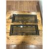 Image 1 : 2 cast iron cold air return grates - 15"x6" - 1930's