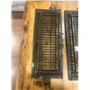 Image 2 : 2 cast iron cold air return grates - 15"x6" - 1930's