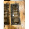 Image 3 : 2 cast iron cold air return grates - 15"x6" - 1930's