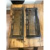Image 4 : 2 cast iron cold air return grates - 15"x6" - 1930's
