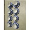 Image 2 : liberty blue 8 tea cups and plates 5.5"