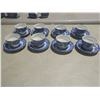 Image 3 : liberty blue 8 tea cups and plates 5.5"