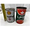 Image 1 : United Farmers of Alberta Empty Can and Aeroshell Oil W 1L (Full).