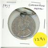 Image 1 : Great Britain. 1937 Coronation medal of King George VI & Queen Elizabeth. Includes hanger. Aluminum.