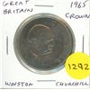 Image 1 : Great Britain. 1965 Winston Churchill Crown. The first British coin that depicts a commoner. BU.