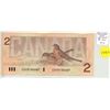 Image 1 : 1986 $2 Replacement note. Thiessen-Crow signatures. EBX Replacement Prefix. BC-55a-i. VF-20.