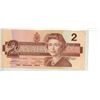Image 2 : 1986 $2 Replacement note. Thiessen-Crow signatures. EBX Replacement Prefix. BC-55a-i. VF-20.