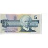 Image 2 : 1986 $5 Replacement note. Thiessen-Crow signatures. ENX Replacement Prefix. BC-56bA. VF-20.