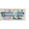 Image 2 : 1986 $5 Replacement note. Thiessen-Crow signatures. FNX Replacement Prefix. Large F. BC-55bA. VF-20.