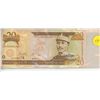 Image 1 : Dominican Republic. Central Bank of the Dominican Republic. 2000 20 Pesos Oro (Gold). VF+.