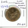 2006 Loon Settling Loonie Dollar. Olympic Symbols commemorate the Olympic Games in Vancouver. MS-64.