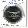 Image 1 : 1986 Drumheller, Alberta Trade Dollar. Tyrell Dinosaur Museum. BU.