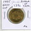 Image 1 : 1995 Huddle Up Saskatchewan Regina Grey Cup Beer Token. AU.