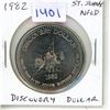 Image 1 : 1982 St. John’s, Newfoundland Discovery Dollar. John Cabot. BU.