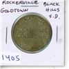 Image 1 : Rockerville Gold Town Black Hills, South Dakota Good Luck Coin. Uncirculated.