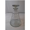 Image 1 : etched glass decanter/wine