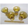 Image 3 : 4 Indiana Marigold Carnival Harvest Grapes Goblets