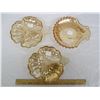 Image 1 : 3 Carnival Marigold Fan Shaped Dishes