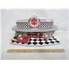 Image 1 : Vintage Coca Cola Clock Shaped Like a Diner