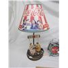 Image 2 : Vintage Lot of Coca Cola Items Lamp ,Clock, 2 Wall Plaques