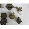 Image 4 : Antique Oil Lamp Brass Burners and Parts