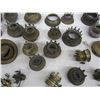 Image 6 : Antique Oil Lamp Brass Burner Parts and Collars