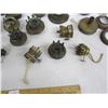 Image 9 : Antique Oil Lamp Brass Burner Parts and Collars