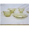 Image 7 : Lot of 8 Amber Depression Glass Items