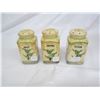 Image 1 : Lot of 3 Antique Shakers Salt, Pepper and Flour