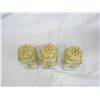 Image 2 : Lot of 3 Antique Shakers Salt, Pepper and Flour