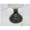 Image 2 : Antique Black and White Oil Lamp with Chimney