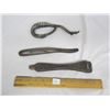 Image 1 : Lot of 3 Antique Cast Iron Stove Burner Lifters