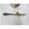Image 2 : Lot of 2 Items Antique Sewing Tool with Sterling Silver Handle and a Ladies Compact