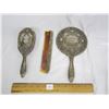 Image 1 : Antique Ladies 3 Piece Brush , Mirror , and Brush Set