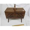 Image 1 : Wooden Antique Expanding Sewing Storage Cabinet