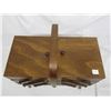 Image 2 : Wooden Antique Expanding Sewing Storage Cabinet