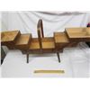 Image 3 : Wooden Antique Expanding Sewing Storage Cabinet