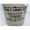 Image 2 : Antique 1 Gallon Crockery Jug with Advertising on it Montreal and New York For Chemist