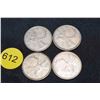 Image 1 : four 1962-65 Canada quarters