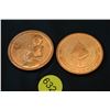 Image 1 : 2x 1oz copper coins