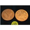 Image 2 : 2x 1oz copper coins