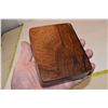 Image 3 : vintage walnut playing cards holder