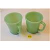 Image 1 : Fire King jadeite coffee mugs
