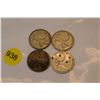 Image 1 : 4x Canada silver quarters