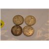 Image 2 : 4x Canada silver quarters