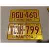Image 2 : Lot of 4 manitoba license plates