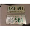 Image 2 : Lot of 5 Sk license plates