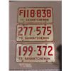 Image 3 : Lot of 5 Sk license plates