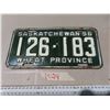 Image 1 : 1956 Sk wheat province License plates 126-183